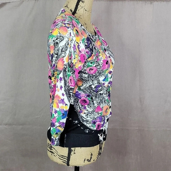 JOSEPH ABBOUD Floral Sweater PS - Picture 4 of 8
